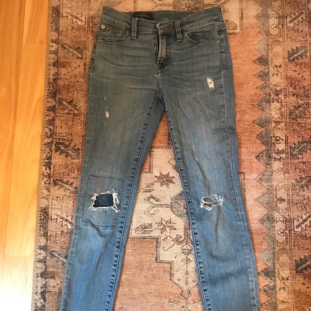 JCrew size 25 toothpick jeans